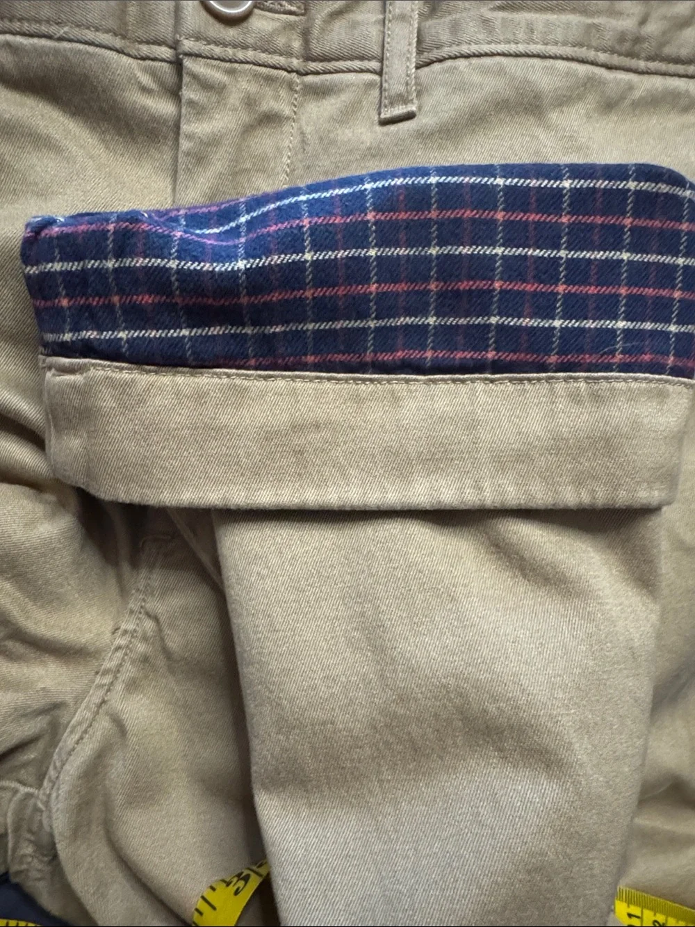 J. Crew Men's Chino Tan Pants 32x32 770 Flannel Lined Cabincore Outdoor Preppy